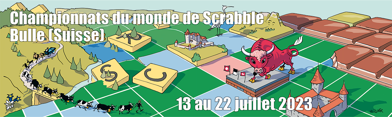 51es Championnats du monde de Scrabble francophone à Bulle (Suisse), du 13 au 22 juillet 2023  